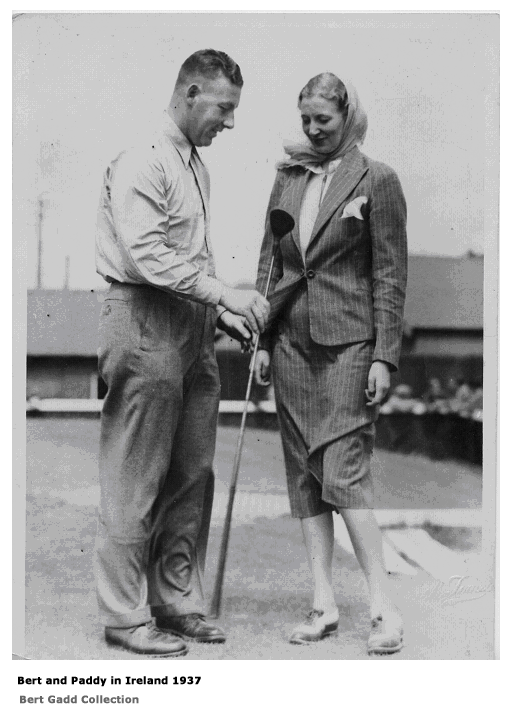 Bert Gadd and Paddy, his wife in Ireland 1937