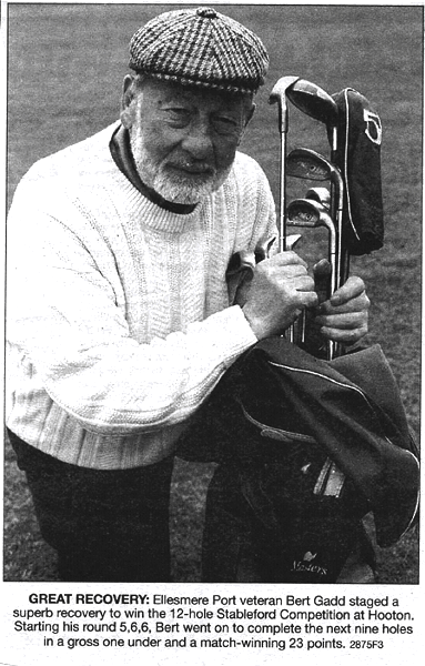 Bert Gadd staged a superb recovery...